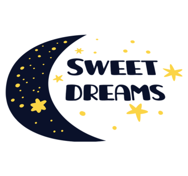 Tappeto vinile per bambini sogni d'oro con luna e stelle - TenStickers