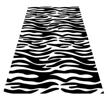 Tappeto vinile bagno stampa animalier zebra doccia - TenStickers