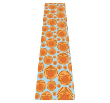 Tappeto pvc cucina sole anni '70 frigorifero - TenStickers