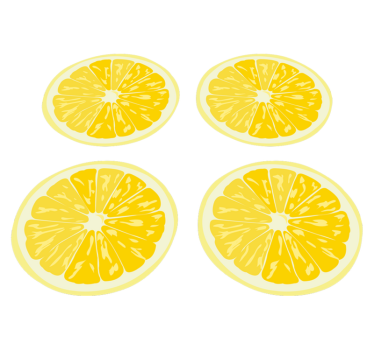 Tappeto pvc cucina adesivi limoni a fette - TenStickers