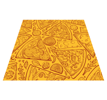 Tappeto pvc cucina icone del cibo italiano - TenStickers