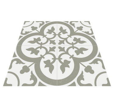 Tappeto pvc cucina azulejo marocco colore evergreen fog - TenStickers