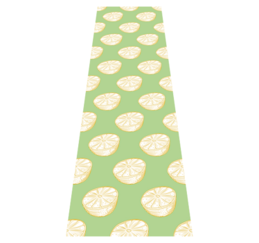 Tappeto pvc cucina limone disegnato a mano frigorifero - TenStickers
