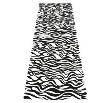 Tappeto pvc cucina sfondo zebra frigorifero - TenStickers