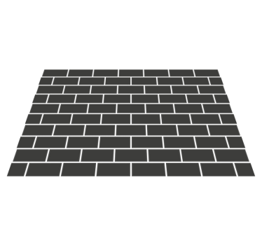 Tappeto pvc cucina adesivo mattoni scuri - TenStickers
