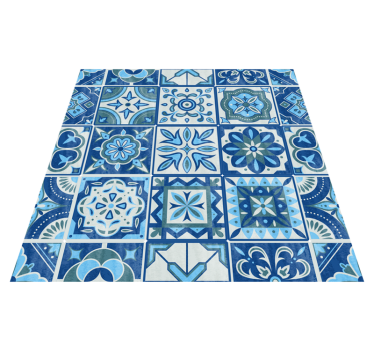 Tappeto pvc cucina adesivo piastrelle talavera - TenStickers