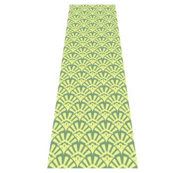 Tappeto pvc cucina motivo anni 70 color limone - TenStickers