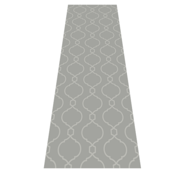 Tappeto vinile camera da letto motivo geometrico grigio - TenStickers