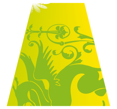 Tappeto vinile camera da letto drago verde - TenStickers
