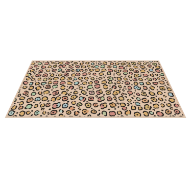 Tappeto vinile camera da letto stampa leopardata pastello - TenStickers