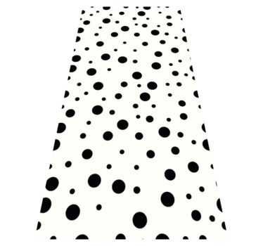 Tappeto vinile camera da letto motivo pois bianco e nero - TenStickers