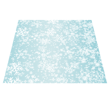 Tappeto vinile camera da letto caduta di neve - TenStickers