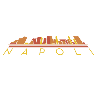 Tappeto vinile camera da letto skyline di napoli - TenStickers