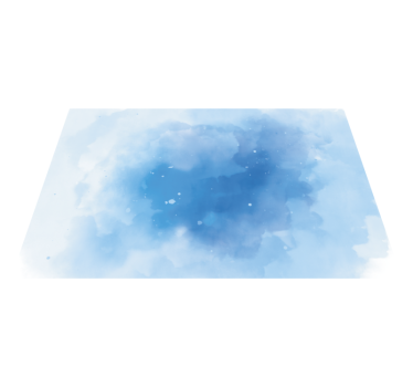 Tappeto in pvc minimalista acquerello blu minimalista - TenStickers