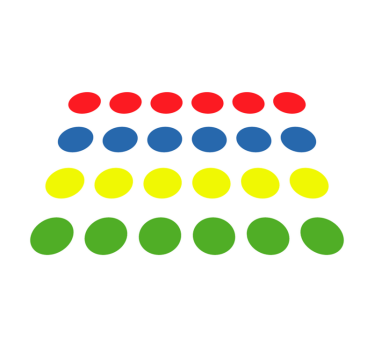 Tappeto vinile per bambini gioco di punti colorati - TenStickers