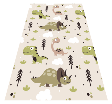 Tappeto in vinile per bambini dinosauro - TenStickers
