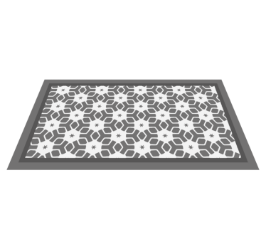 Tappeto vinile bagno tappetino da bagno geometrico - TenStickers