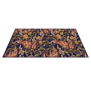 Tappeto vinile fiori ornamenti floreali - TenStickers