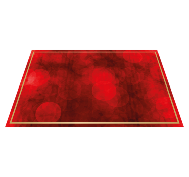 Tappeto vinile motivi superficie strutturata rossa - TenStickers