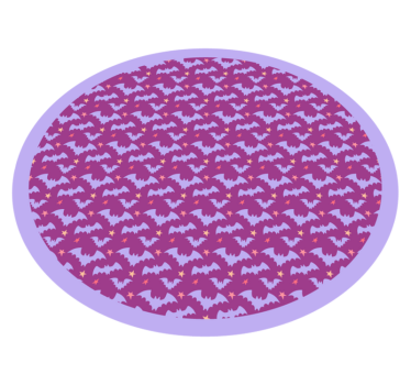 Tappeto vinile Halloween motivo pipistrello di halloween - TenStickers