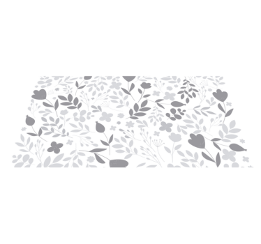 Tappeto vinile fiori sagoma floreale - TenStickers