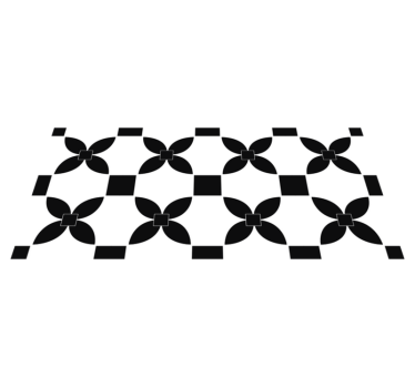 Tappeto pvc cucina piastrellatura monocromatica - TenStickers