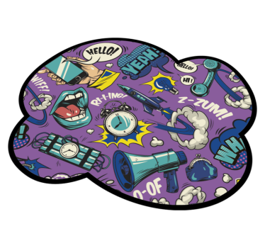 Tappeto vinile giochi effetti sonori comici - TenStickers