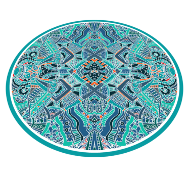 Tappeto vinile Mandala circolarità del mandala - TenStickers