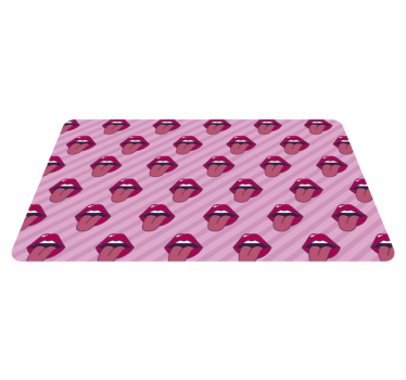 Tappeto vinile per bambini modello di bocche - TenStickers