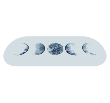 Tappeto vinile natura sequenza delle fasi lunari - TenStickers