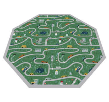 Tappeto vinile strade strade giocose - TenStickers