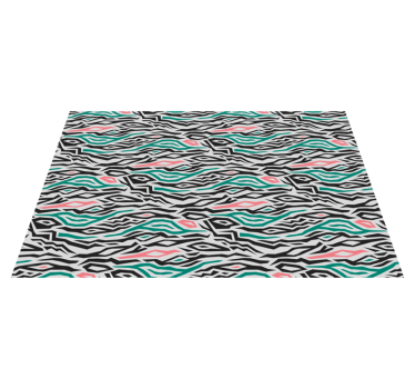 Tappeto vinile strisce linee zebrate astratte - TenStickers