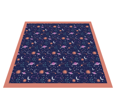 Tappeto vinile per bambini gioco dello spazio cosmico - TenStickers