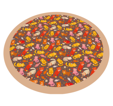Tappeto vinile per bambini modello animale giocoso - TenStickers