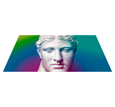 Tappeto vinile minimalista gradiente scultoreo - TenStickers