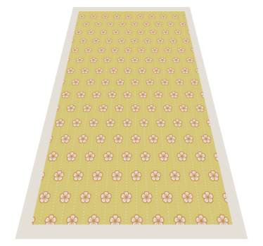 Tappeto vinile fiori accessorio da cucina floreale - TenStickers