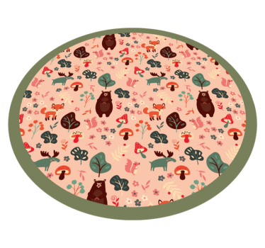 Tappeto vinile per bambini creature del bosco - TenStickers