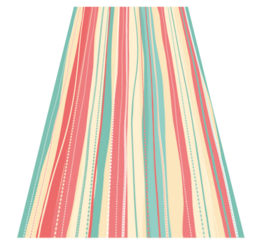 Tappeto vinile strisce colorazione a righe - TenStickers