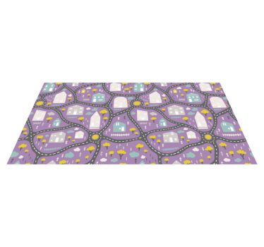 Tappeto vinile strade gioco della mappa stradale - TenStickers