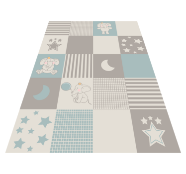 Tappeto vinile bebé vivaio patchwork - TenStickers