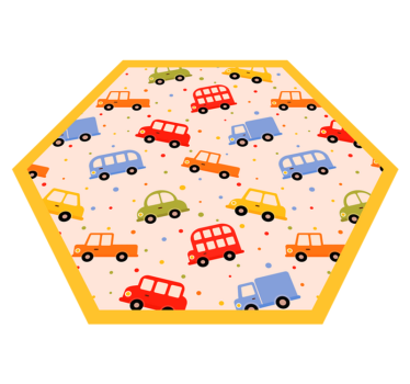 Tappeto vinile per bambini trasporto giocoso - TenStickers