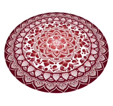 Tappeto vinile Mandala emblema intricato del mandala - TenStickers