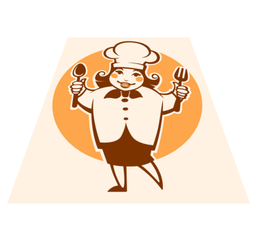 Tappeto pvc cucina sagoma di chef allegro - TenStickers