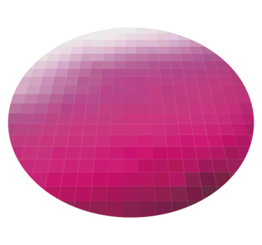 Tappeto vinile minimalista sfera gradiente - TenStickers