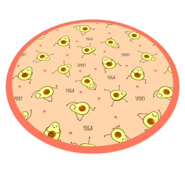 Tappeto vinile per bambini gioco di attività con avocado - TenStickers