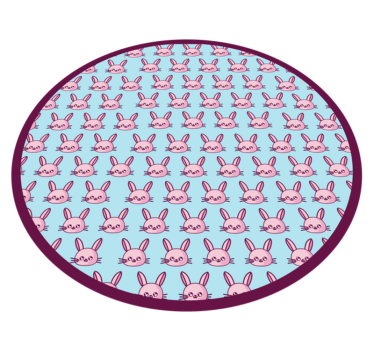 Tappeto vinile bebé parco giochi per conigli - TenStickers