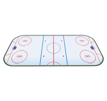Tappeto in vinile per bambini Campo da hockey sul ghiaccio - TenStickers