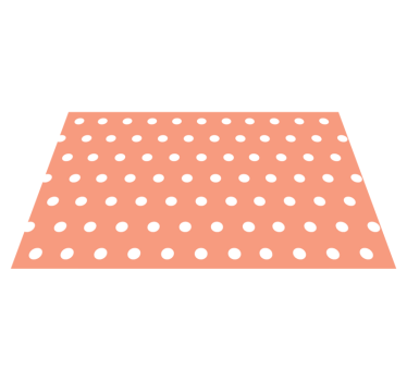 Tappeto vinile camera da letto pois color pesca - TenStickers