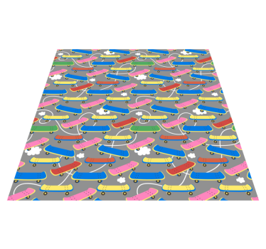 Tappeto vinile per bambini modello di skateboard - TenStickers