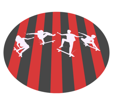 Tappeto vinile giochi sagome di scherma - TenStickers
